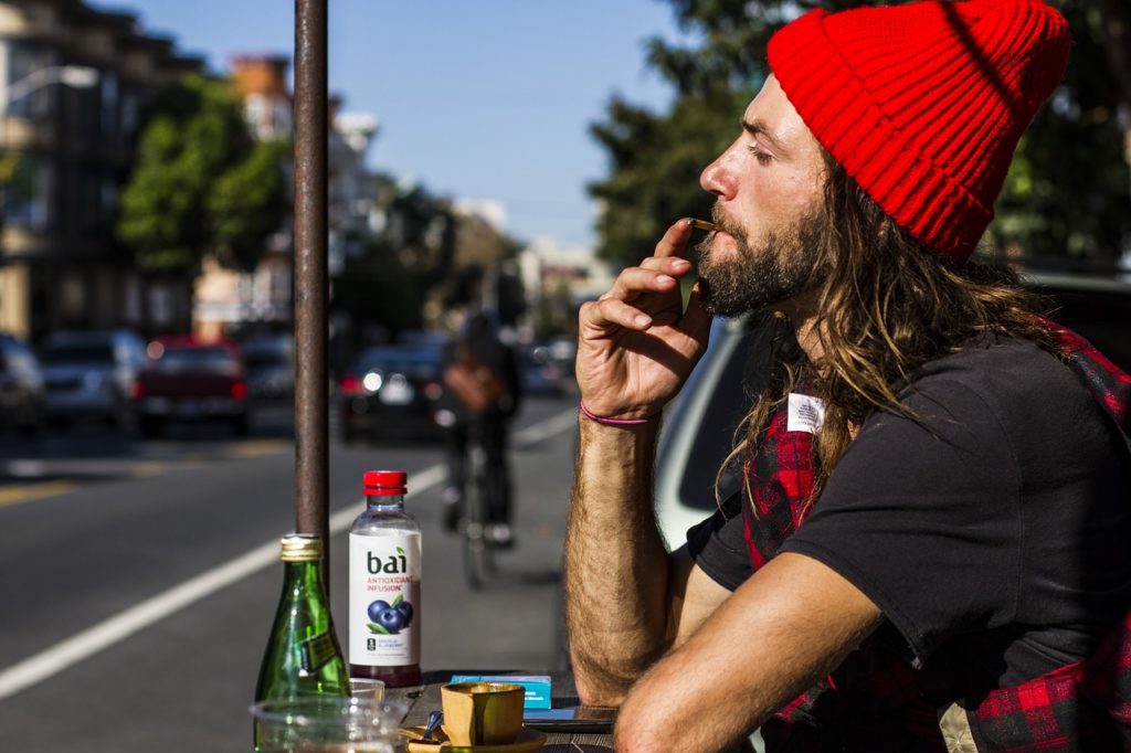 smoking weed