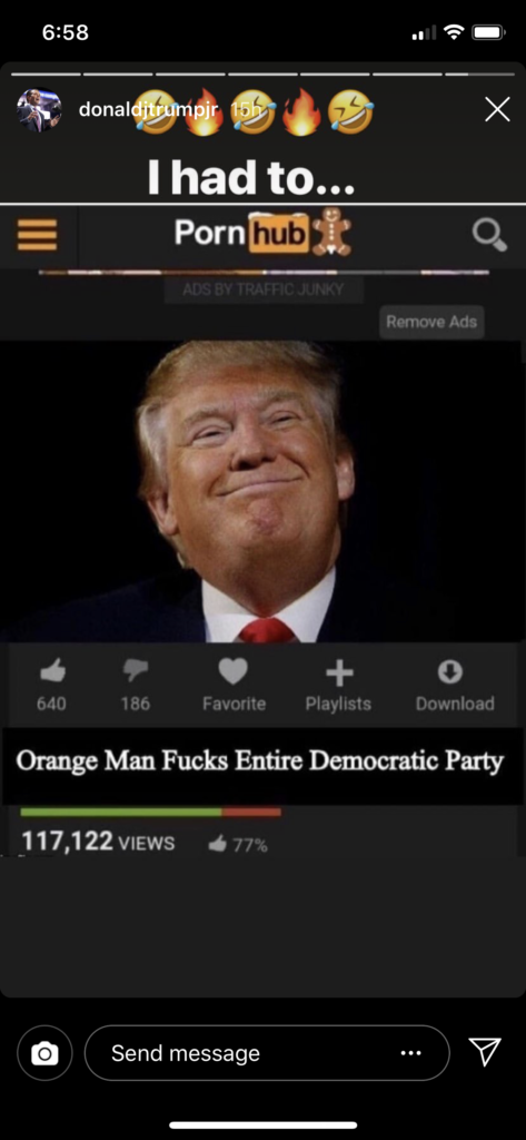 pornhub trump